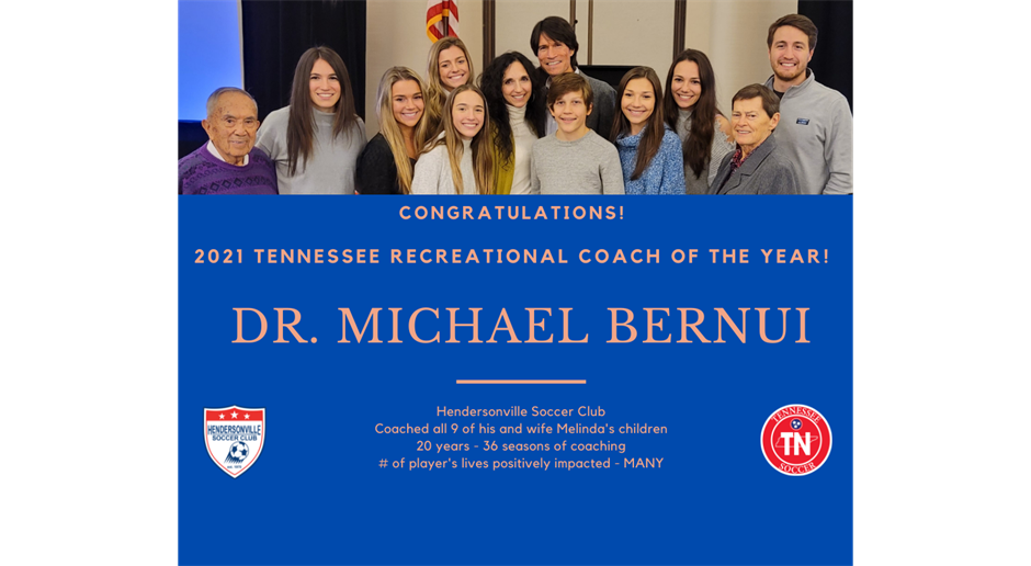 2021 Tennessee Recreation Coach of the Year!