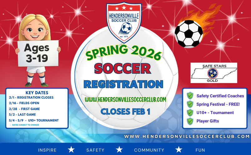 Spring 2026 Registration OPEN!!